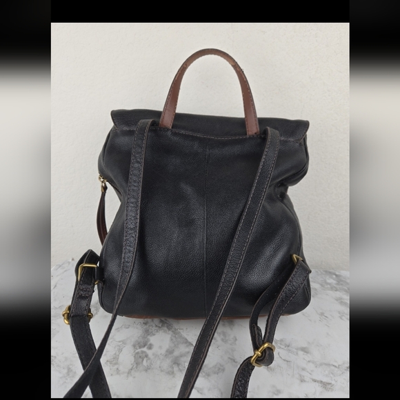 Fossil Black Leather Backpack - Picture 3 of 12